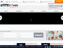 Tablet Screenshot of flowdriven.com
